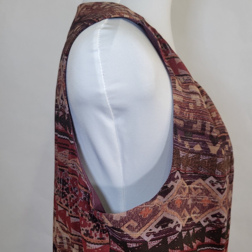 Bcbgeneration Aztec Print Brown Multicolor Sleeve… - image 6